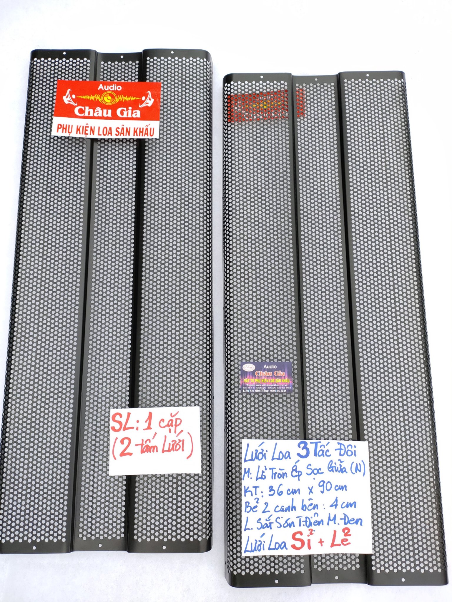 Lưới loa 3 tấc đôi Audio Châu Gia