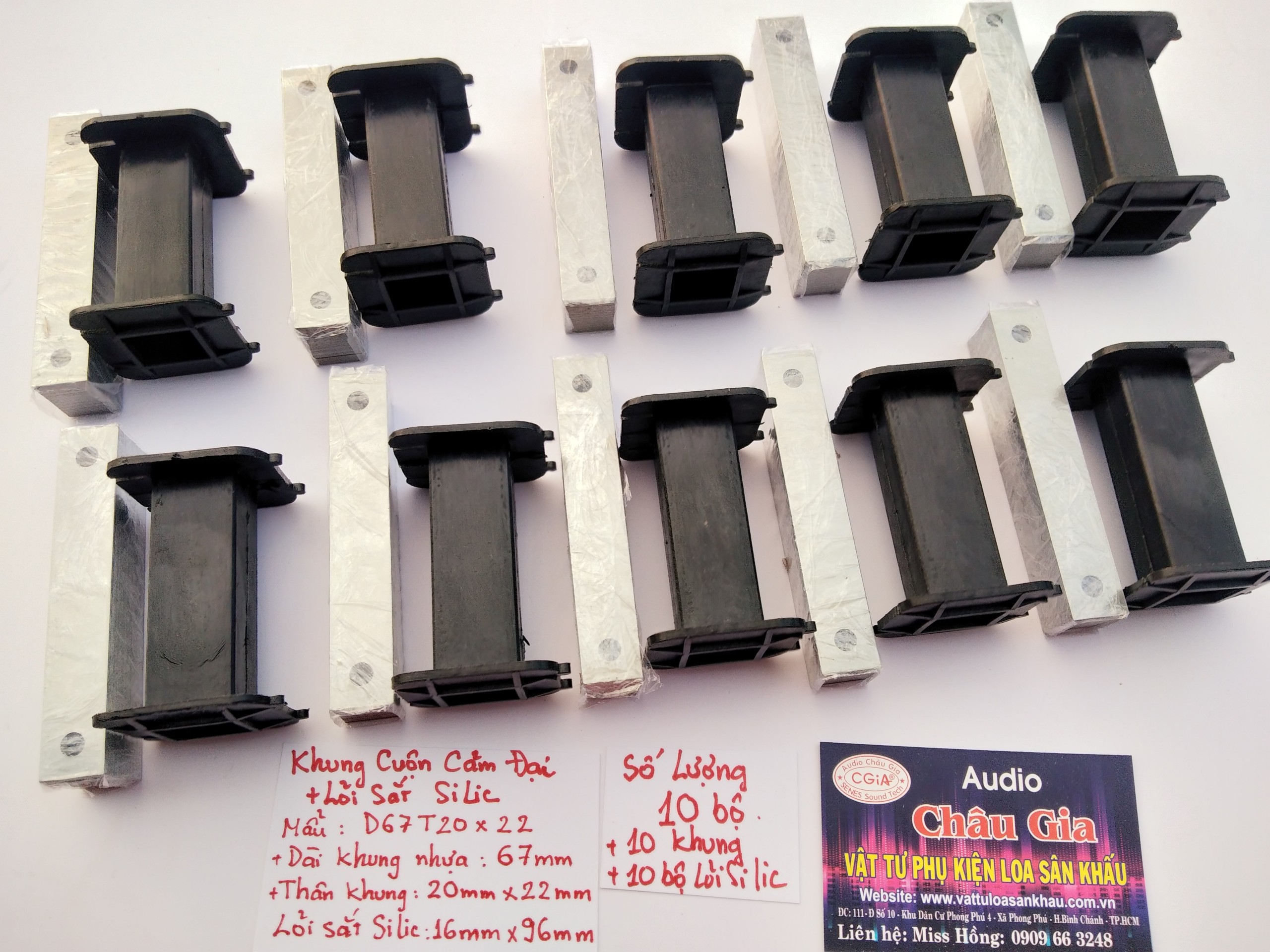 Khung cuộn cảm đại + silic chữ nhật Audio Châu Gia