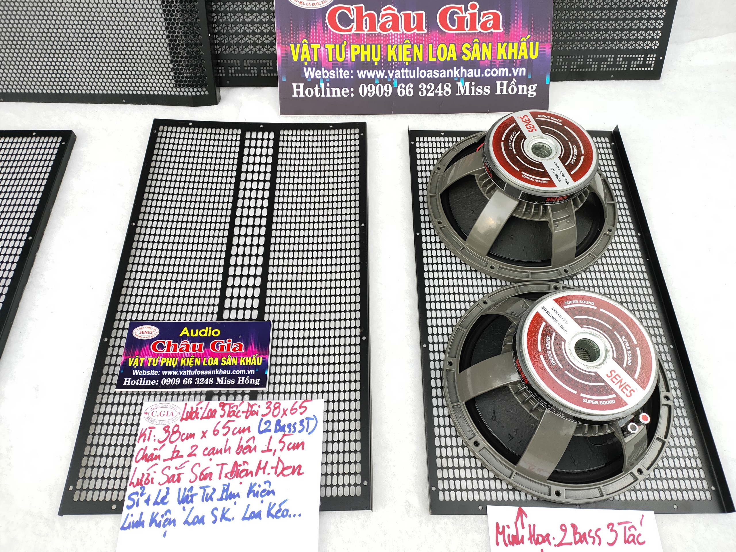 LƯỚI LOA 3 TẤC ĐÔI AUDIO CHÂU GIA