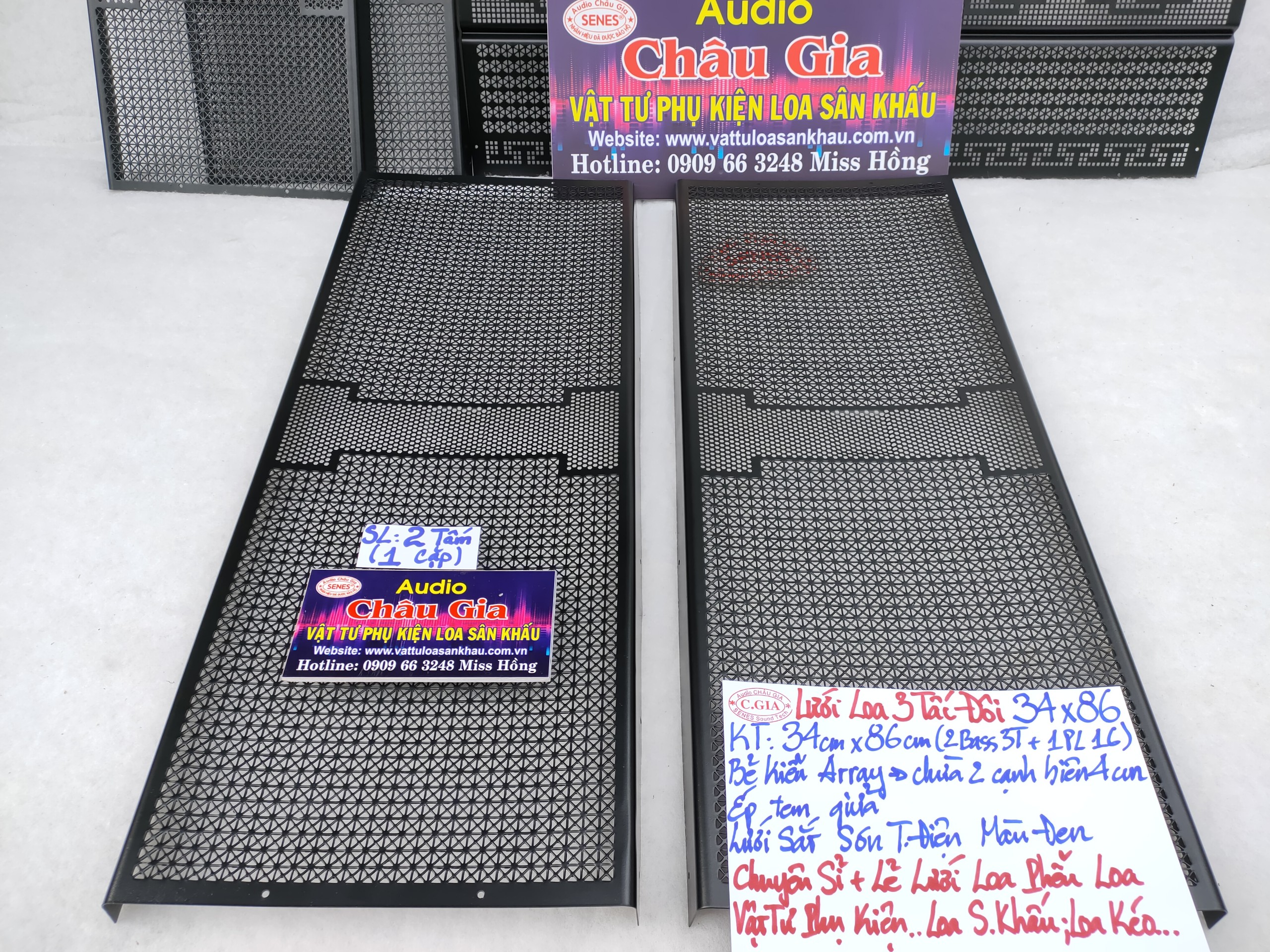 LƯỚI LOA 3 TẤC ĐÔI AUDIO CHÂU GIA