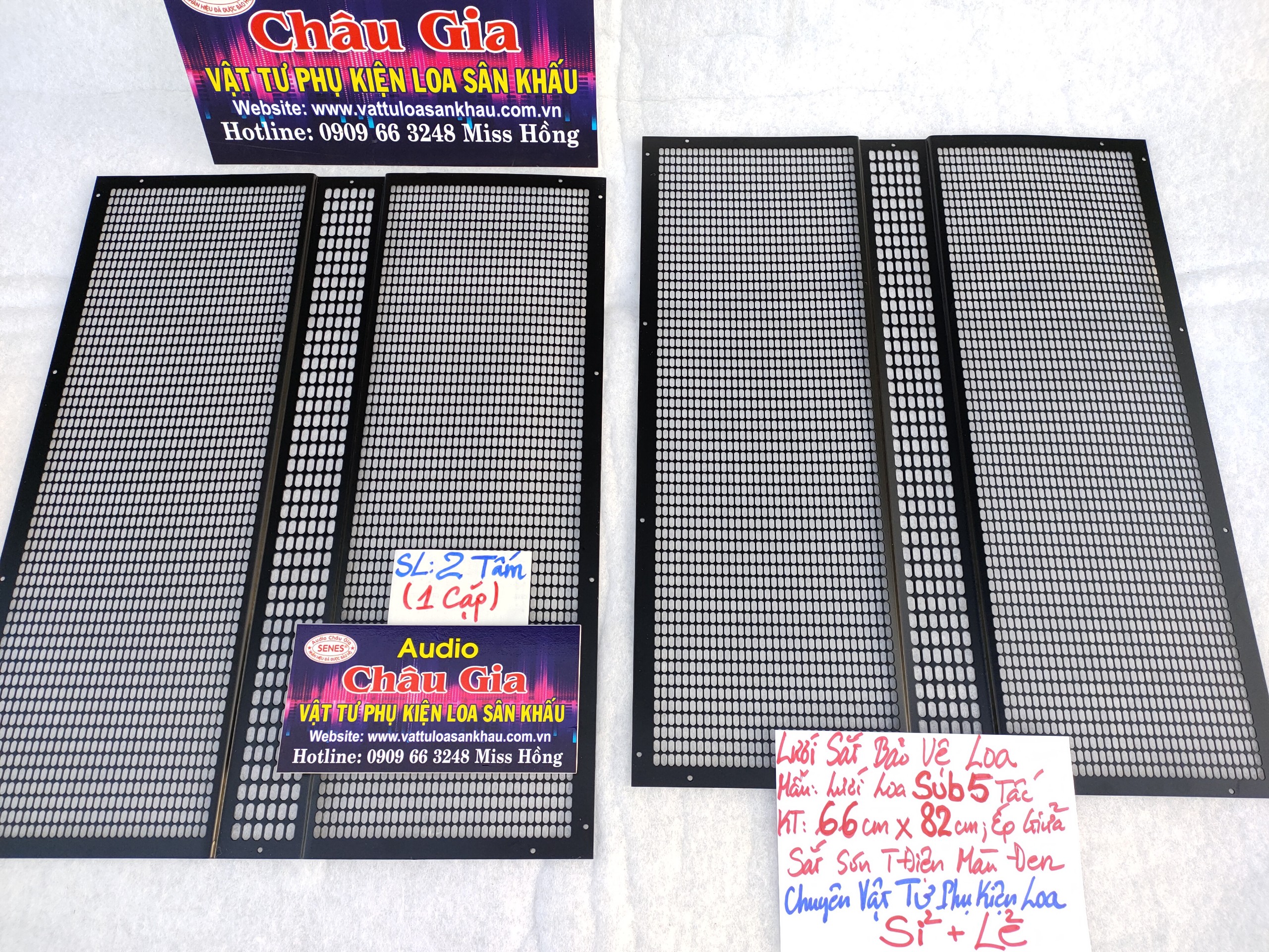 LƯỚI SẮT BẢO VỆ LOA  SUB 5 TẤC AUDIO CHÂU GIA