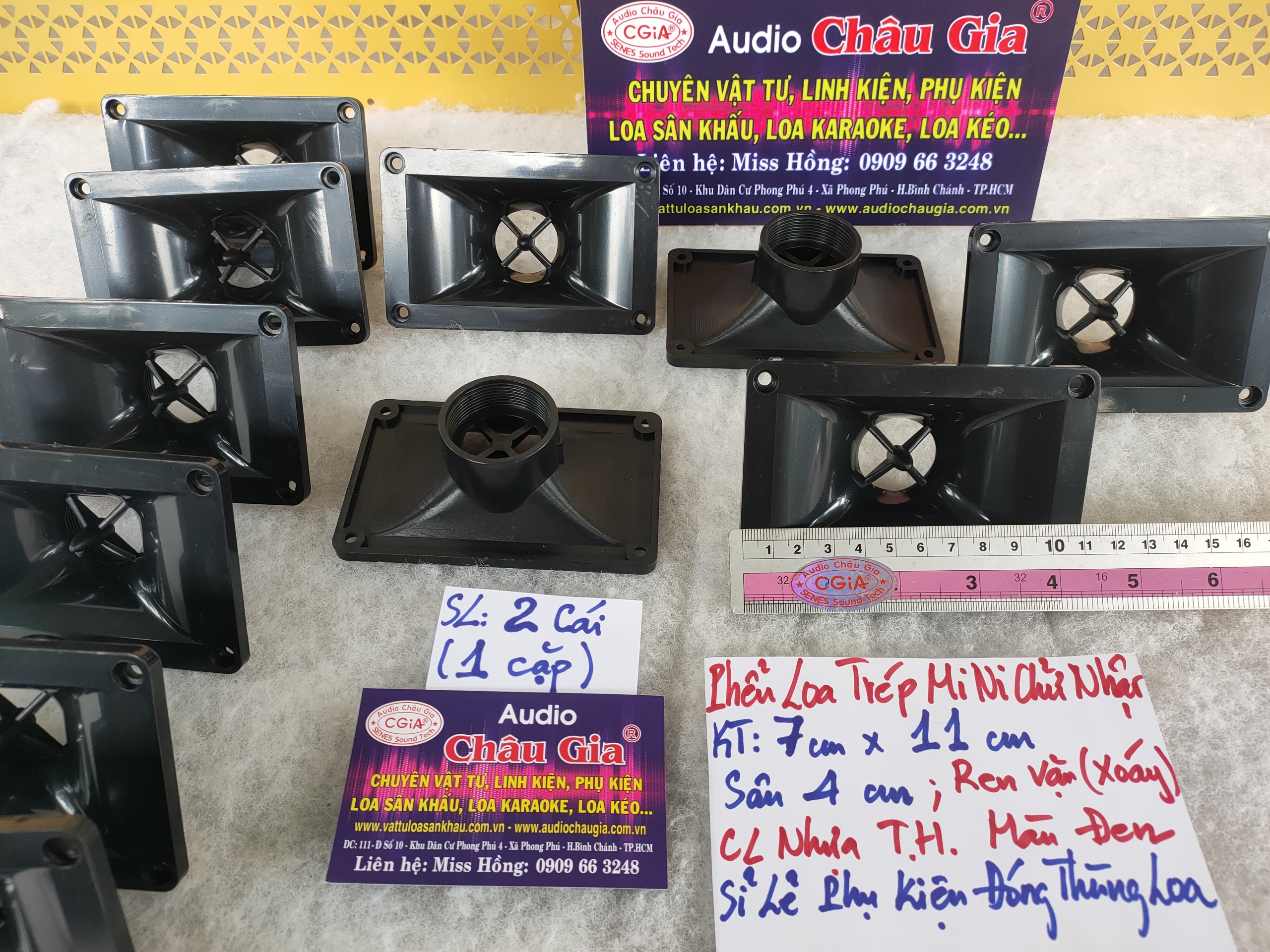 PHỂU LOA TRÉP MINI CHỮ NHẬT - AUDIO CHÂU GIA