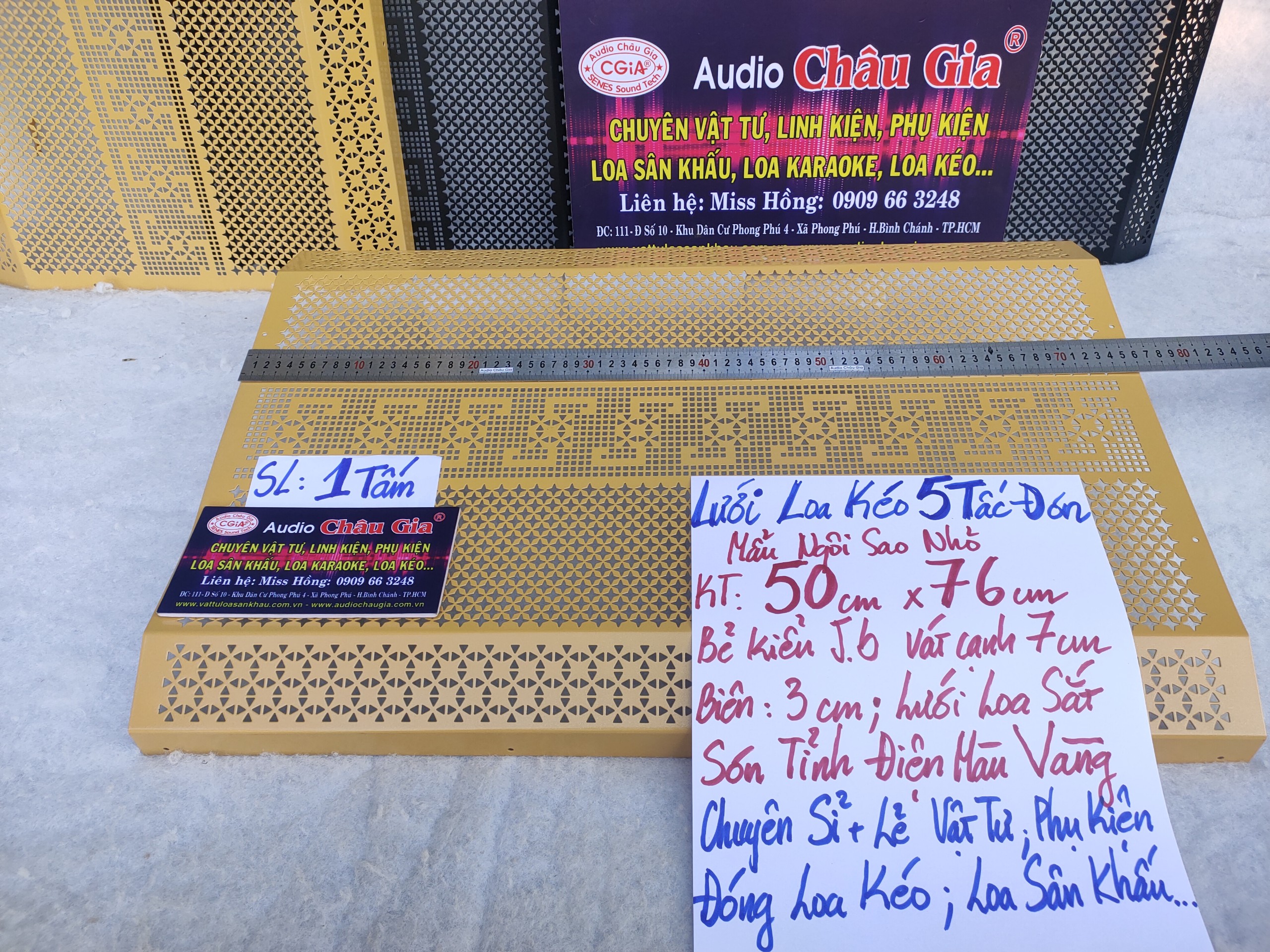 LƯỚI LOA KÉO 5 TẤC ĐƠN – AUDIO CHÂU GIA