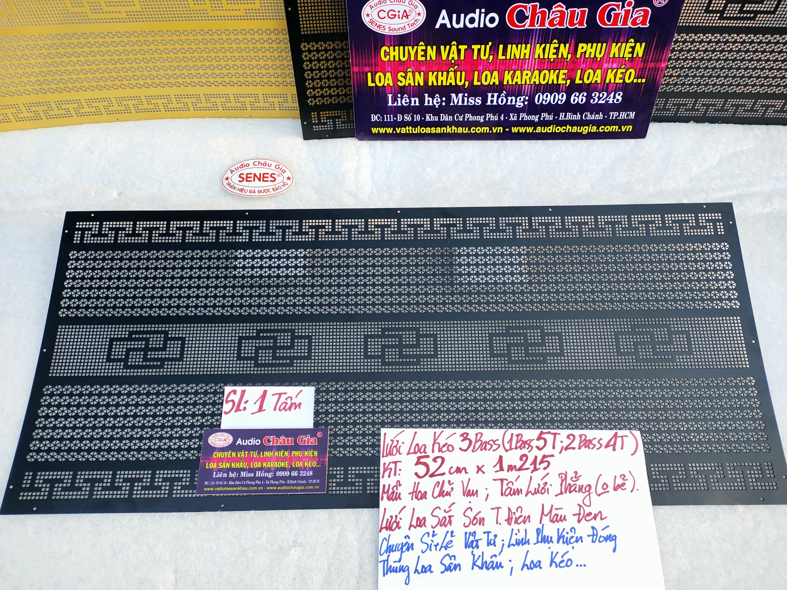 LƯỚI LOA KÉO 3 BASS AUDIO CHÂU GIA
