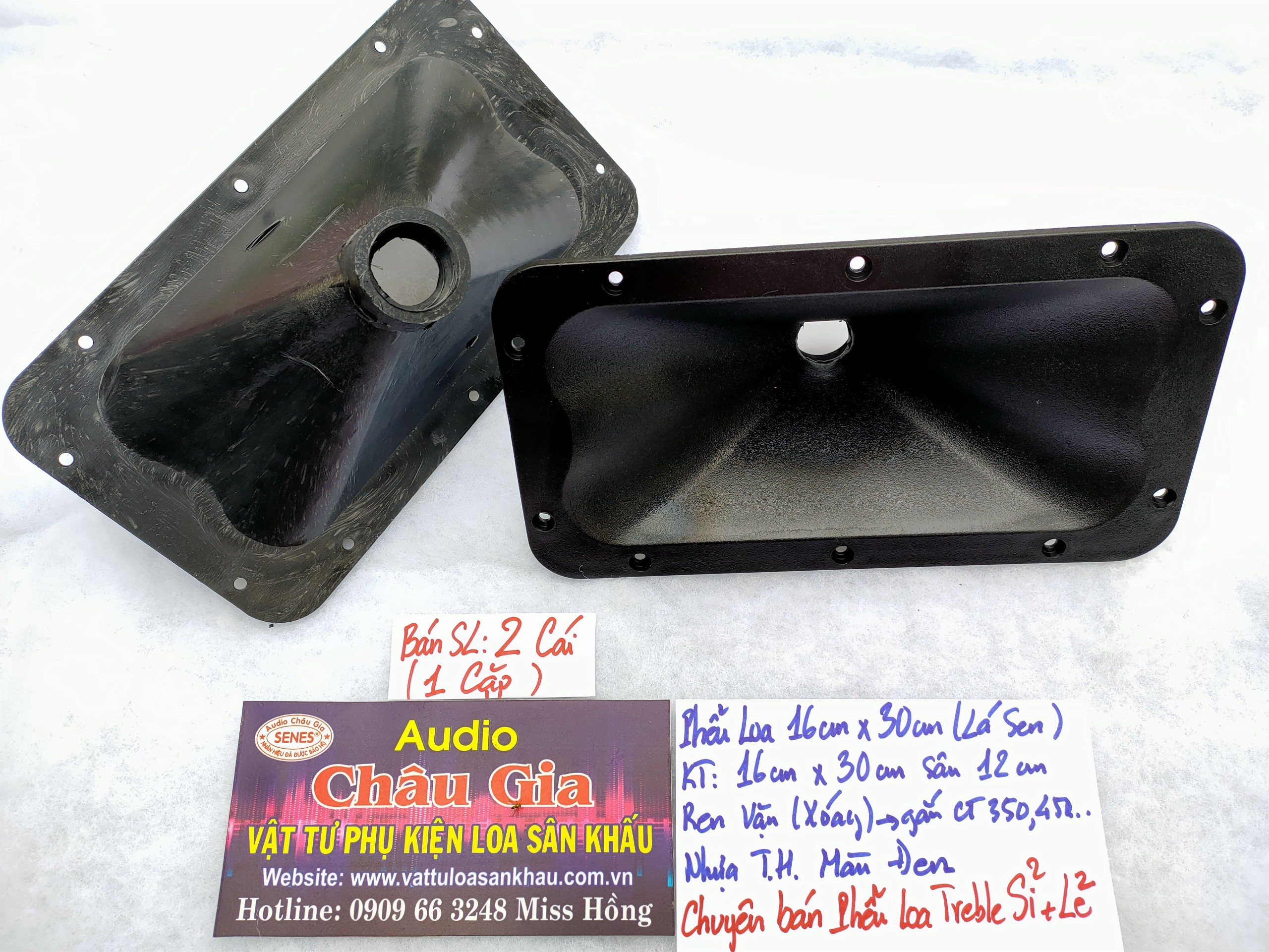 Phễu loa treble 16cm x 30cm Audio Châu Gia